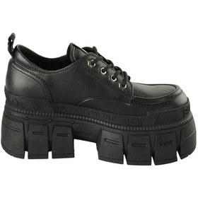 Resim Oxford Klasik Kadın 1622349 Buffalo Gospher Lace Up Cs - Vegan Nappa - Black Siyah 