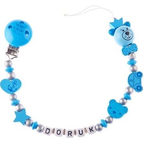 Resim Isimli Emzik Zinciri - Emzik Askısı - Bebek Bez067 Çok Renkli 