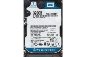 Resim ‎western Digital WD3200BEVT-00A0RT0 Western Digital 320GB 5400RPM Sata 3.0 Gbps 2.5" Akrep Sabit Disk 