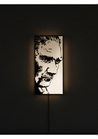 Resim Sincara Home Atatürk Masaüstü & Asılabilir Light Box / Gece Lambası Beyaz 