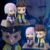 Resim Cyberpunk Edge Runner Koleksiyonluk Figürler - Yüksek Kaliteli PVC Bebekler, Mor & Pembe Saçlı Anime Tarzı Karakterler, Masa veya Araba Dekoru İçin Mükemmel, Koleksiyoncular ve Hayranlar İçin İdeal, Anime Figürleri 