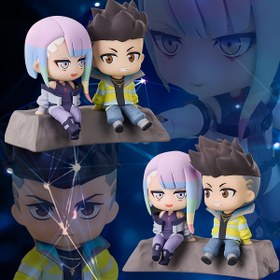 Resim Cyberpunk Edge Runner Koleksiyonluk Figürler - Yüksek Kaliteli PVC Bebekler, Mor & Pembe Saçlı Anime Tarzı Karakterler, Masa veya Araba Dekoru İçin Mükemmel, Koleksiyoncular ve Hayranlar İçin İdeal, Anime Figürleri 