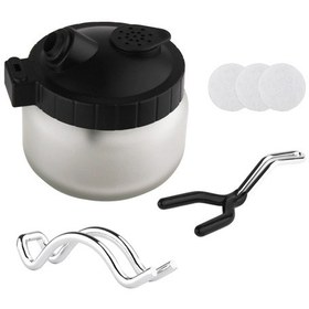 Resim Airbrush Temizleme Pot Püskürtme Tabancası Temizleyici Cam Hava 