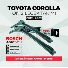 Resim Toyota Corolla Ön Silecek Takımı 2019-2025 Uyumlu Aerotwin Serisi 2'li Set Ar705 