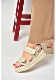 Resim Fox Shoess973910409 Bej Kadın Sandalet Bej 