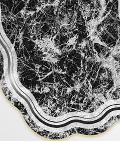 Resim Alanur Home Eko Yıldız Djt Yıkanabilir Kaymaz Taban 3 Lü Yatak Odası Takımı 203 Figürlü Siyah 