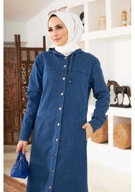 Resim Neways 6509-KAPŞONLU FERACE Mavi 