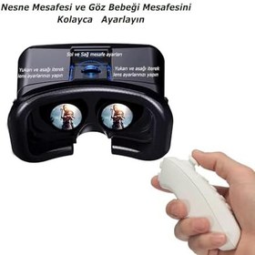 Resim Microcase VRPARK V7 3D Sanal Gerçeklik Gözlüğü + VR Kablosuz Bluetooth Kumanda-AL4749 