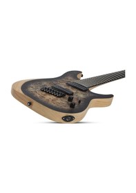 Resim Schecter Reaper-7 Multiscale 7 Telli Elektro Gitar (Charcoalburst) 