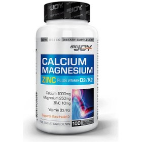 Resim Bigjoy Vitamins Calcium Magnesium Zinc Plus Vit D3 K2 100 Tablet 