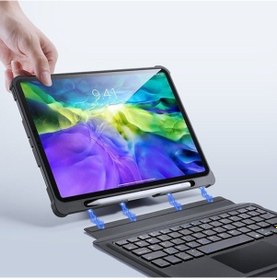 Resim iPad Uyumlu 11 Pro 2020-2018-iPad Uyumlu Air 4 10.9 Kablosuz Bluetooth Klavye - Siyah 
