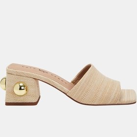 Resim Katy Perry The Gemm Stud Kadın Naturel Topuklu Terlik Ten 