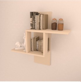 Resim Rafkestir Piano Duvar Raf Seti Krem ( Mat ) 