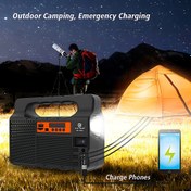 Resim Taşınabilir Güneş Enerjili Power Bank, LED Işık Paneli, ABS Malzeme, Mat Kaplama, Güneş Enerjili, ≤36V, Lityum Pil-18650 Serisi, Acil Durum Şarj İstasyonu, Açık Hava Kampı, Avcılık, Balıkçılık, Seyahat için 