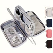 Resim Kompakt Seyahat Elektronik Organizatör - Dayanıklı Oxford Kumaş Depolama Çantası, Kablo, Şarj Cihazı, Güç Bankası ve Aksesuarlar için Fermuar, Minimalist Tasarım, Makinede Yıkanabilir, Kablosuz Şarj Cihazı Depolama|Kompakt Organizatör|Güvenli Fermuar Kapatma, Elektronik Organizatör Depolama 