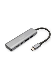 Resim Digitus DA-70245 USB Type C to 4 Port 2 x USB 3.1 2 x USB Type C Gen2 5Gbps USB Çoklayıcı 