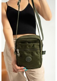 Resim Nemo Bags Haki Unisex Telefonluk, Cüzdan, Kartlık, Çapraz Askılı Omuz Çantası, 18x13cm Haki 