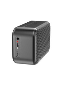 Resim Kablosuz Hoparlör Dijital Saat Ve Alarm Özellikli, 6w Ses Çıkışı, Fm Radyo, Usb/tf/aux Girişli Siyah 