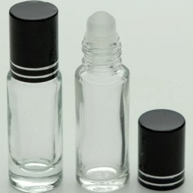 Resim D&B Boş Parfüm Şişesi 5 ml (5 Adet) Roll-On Gri Kapaklı Boş Şişe 