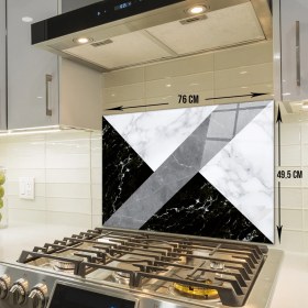 Resim Decorita Cam Ocak Arkası Koruyucu | Hibrit Mermer | 