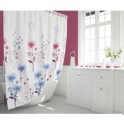 Resim Zethome Tropik Banyo Duş Perdesi 8747 Tek Kanat 1X180X200 Çok Renkli 