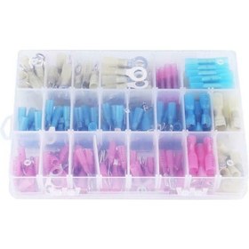 Resim Neevoyu 250 Adet Isı Sıkışır Tel Bağlayıcılar, Deniz, Otomobil Ve Kötü Ortamlar İçin, 12-10/16-14/22-18 Awg, Depolama Kutusuyla 