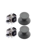Resim Xbox 360 Analog Motor Topuz Tamir Seti 2 2 Gri Xbox 360 Kol Tamiri Yedek Parça 