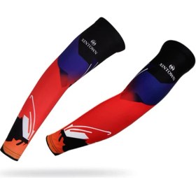 Resim Liangduo Shop Kırmızı Stil M Boyutu Erkekler Kadınlar Uv Korumalı Bisiklet Kollu Bisiklet Nefes Alabilen Kol Kollu Kol Isıtıcı Sürme Açık Havada Çalışan Spor Kollu (Yurt Dışından) 