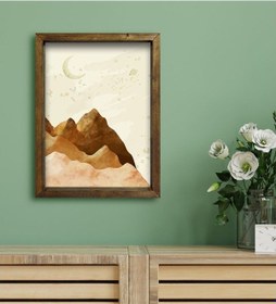 Resim Bk Gift Otel Odası Konseptli Doğal Masif Ahşap Çerçeveli Tablo 30 (551120193) 
