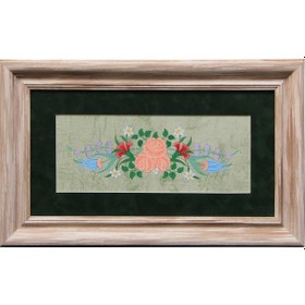 Resim Kır Çiçekli Tezhip Tablo 