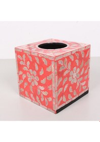Resim Anita Sedefli Kare Peçetelik 15x15x15 Cm Kırmızı 