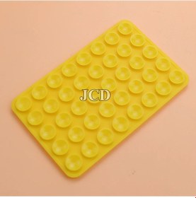 Resim Goldenqian 2 Adet Silikon Vantuz Çift Taraflı Vantuz Cep Telefonu Fikstürü Vantuz Arka Yapışkanlı Cep Telefonu Kauçuk Vantuz Yellow Yellow 