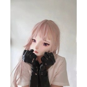 Resim Taze Doğal Lateks Tek Kullanımlık Kalıp Parlak Zentai Erkekler ve Kadınlar Çift Giyim Kigurumi Erkekler ve Kadınlar Siyah Sıkı Orta ve Uzun Tek Kullanımlık Kalıp 0.4Mm Kostüm Pürüzsüz Lateks Eldivenler 