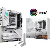 Resim Asus Rog Strıx B850-A Gamıng Wıfı Amd B850 Am5 Ddr5 8000 Dp HDMI 4x M2 Usb3.2 Gen 2x2 Wifi 7 + Bt Aura Rgb 2.5gbit Lan Atx 
