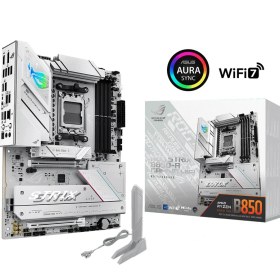 Resim Asus Rog Strıx B850-A Gamıng Wıfı Amd B850 Am5 Ddr5 8000 Dp HDMI 4x M2 Usb3.2 Gen 2x2 Wifi 7 + Bt Aura Rgb 2.5gbit Lan Atx 