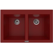 Resim Polex Cristal Lux Granit Eviye P2 x ln Bordo 