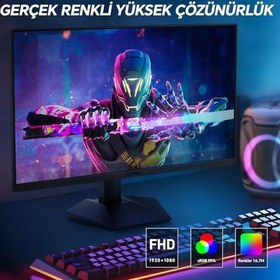 Resim KOORUI Monitör 24E3 23.8Inç, 165Hz, FHD, 1080p(1920*1080), 1ms, Ips, Adaptive Sync, Monitörler,Gaming, Hdmi 1.4*2, Dp 1.2*1, Eğilmek -5~15°, Yukarı Ve Aşağı, Görme Açısı 178°, Vesa 75*75mm, Siyah 