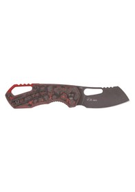 Resim Mkm Isonzo M390 Cleaver Lava Flow Dark Kamp Çakı Çok Renkli 