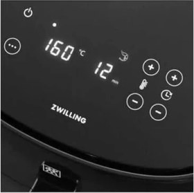 Resim Esmo Home Zwilling Air Fryer/sıcak Hava Fritözü, 4 L, 6 Program, 1.400 Watt, Yağsız Kızartma ve Pişirme, Tarif Kitabı Dahil, Siyah 