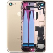 Resim Genos Iphone 7 Uyumlu Dolu Kasa Gold (altın Renk) Şarj Soketi+on Off Flex+ses Flex Üstünde 