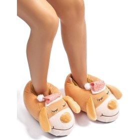 Resim Twigy Dormo Kadın Hayvanlı Panduf Bej 36/41 