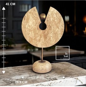Resim Casillas 77-1 Traverten Dekoratif Obje Doğal Taş Masaüstü Süs Modern Ev Ofis Aksesuarı Ağır Malzeme 