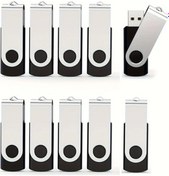 Resim Chuangyinshop 10 Adet Usb Flash Bellek 64gb 32gb 16gb 8gb 4gb Swivel Usb 2.0 Bellek Led Göstergeli Veri Depolama Yedekleme Pc Mac İçin 8gb 