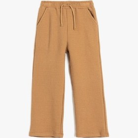 Resim Koton Beli Bağlamalı Cep Detaylı Pamuklu Basic Eşofman Altı Kahverengi 5smb40090tk Kahve 