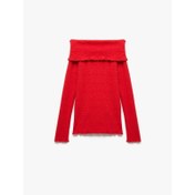 Resim Koton Omzu Açık Uzun Kollu Kadın T-shirt 6WAL10086IK (6WAL10086IK) 