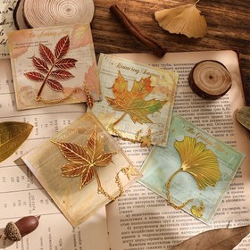 Resim 1 adet Vintage Yaprak Tasarımlı Metal Kitap Ayracı, Zarif Kolye Okuma Kitap Tutacağı, Okul Malzemeleri, Öğretmenler, Kitap Kulübü Üyeleri, Okuyucular, Yazarlar, Kitap Severler için Mükemmel Hediye - Metal Malzeme 