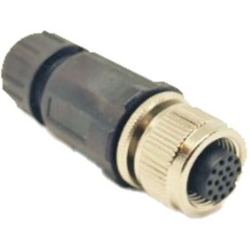 Resim Wain M12 17 Pin Seyyar Dişi Konnektör 