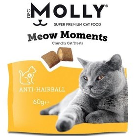 Resim Molly Meow Moments Tüy Yumağı Kontrolü Kedi Ödül Maması hairball 60 Gr 