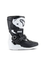 Resim Alpinestars Tech 3s Kros Çocuk Motosiklet Botu Beyaz Siyah 