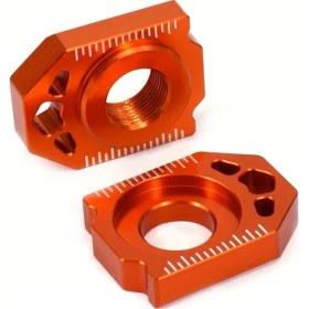 Resim Cloudstore Turuncu Dirt Bike Arka Aks Zincir Gergi Aparatı 85sx 125-450 Sx Sx-f Exc Exc-f 